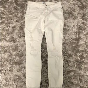 Abercrombie & Fitch White Skinny Jeans